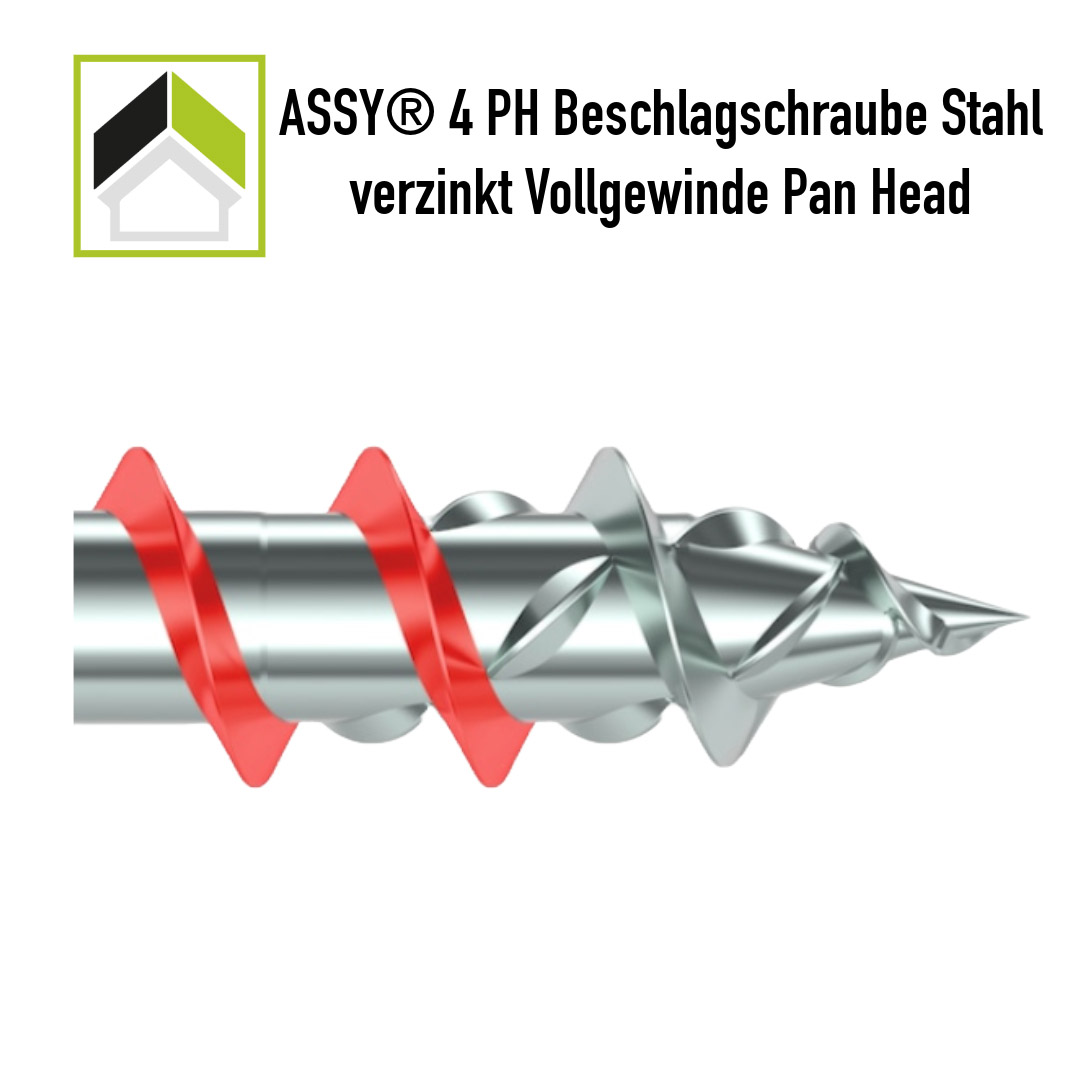 ASSY Beschlagschraube Panhead Vollgewinde 3,5 x 12 – Bild 5